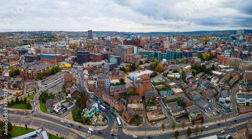 View of Kelham island museum in Sheffield,  industry and steelmaking history museum with interactive galleries and on-site craftsmen photo