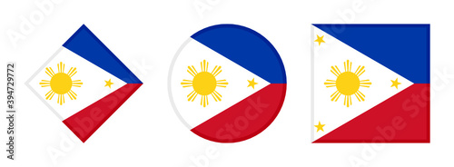Free Download philippines flag icon set. isolated on white background	
 - GFXLoad
