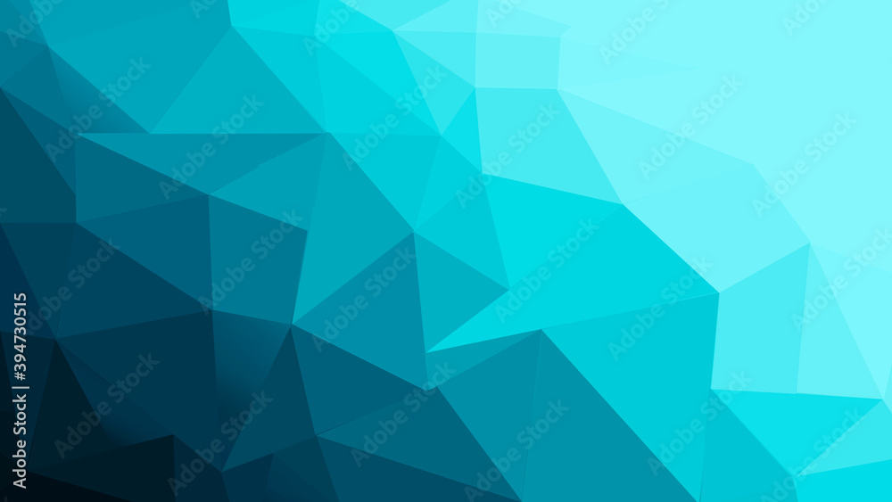 Obraz premium Abstract triangular background with colorful gradient shapes. Bright mosaic modern geometric design. turquoise low poly texture. beautiful relief surface