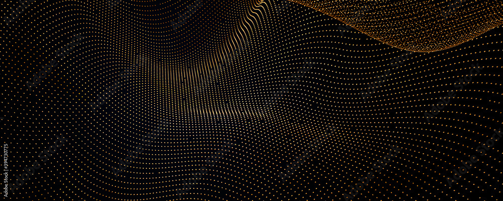 Abstract futuristic - technology with polygonal shapes on dark blue background. Design digital technology concept. 3D illustration Abstract futuristic - technology with polygonal shapes on dark blue background. Design digital technology concept. 3D illustration