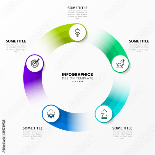 Infographic design template. Creative concept with 5 steps