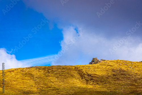 View of Jacob's ladder in  Peak district, an upland area in England at the southern end of the Pennines
