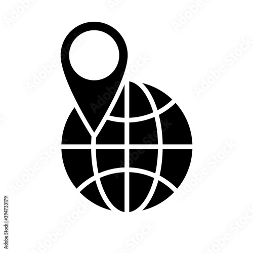 Navigation icon, logo isolated on a white background