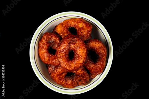 Homemade fried food in a bowl photo