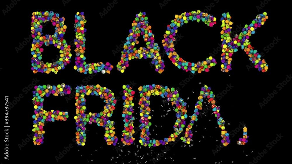 Dynamic Christmas Ornament text with alpha the word black friday Dynamic Christmas Ornament text with alpha the word black friday