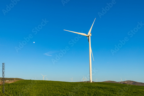 Wallpaper Mural wind turbine against blue sky Torontodigital.ca