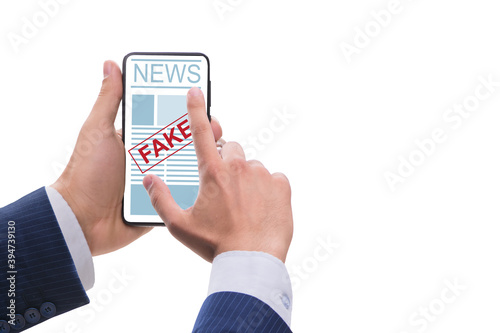 Fake news concept in information manipulation concept