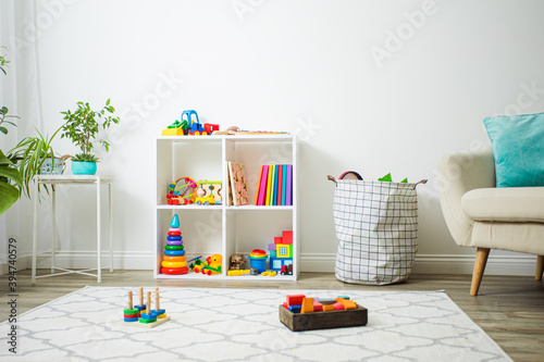 Modern playroom for children with perfect order © oksix