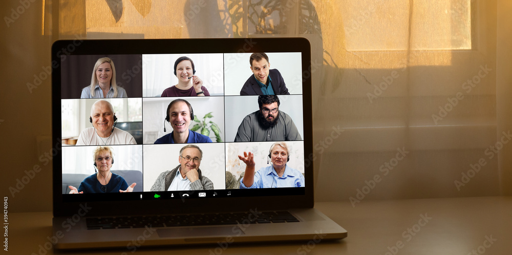 Friends Video Chat Connection Concept Friends Video Chat Connection Concept