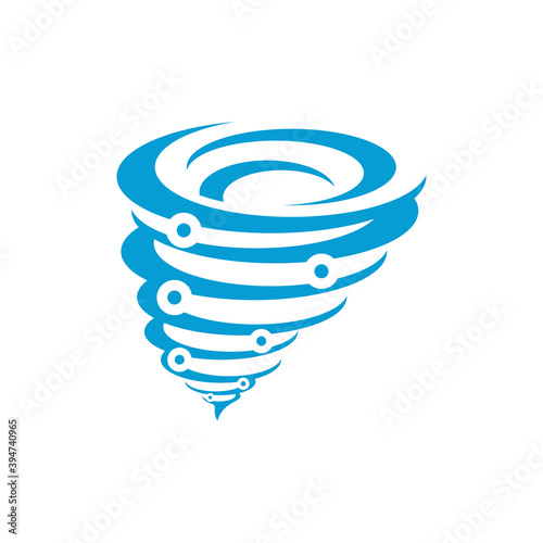 Tech Tornado logo vector template, Creative Twister logo design concepts, icon symbol, Illustration