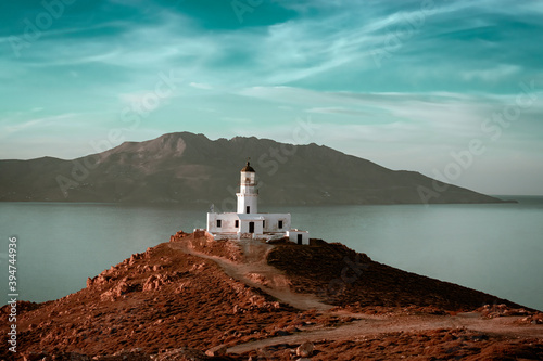 Fototapeta Naklejka Na Ścianę i Meble -  Faros armenistis lighthouse in Mykonos