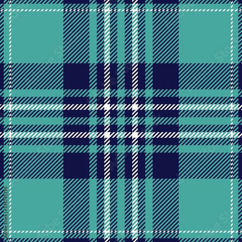 Blue tartan plaid. Textile pattern design for pillows, shirts, dresses, tablecloth etc.
