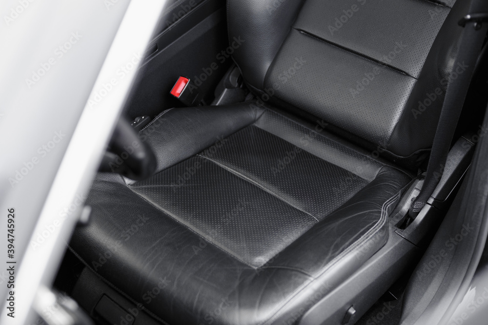 Fototapeta premium Car seat for driver close up