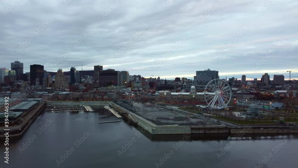custom made wallpaper toronto digitalMontreal old port aerial view