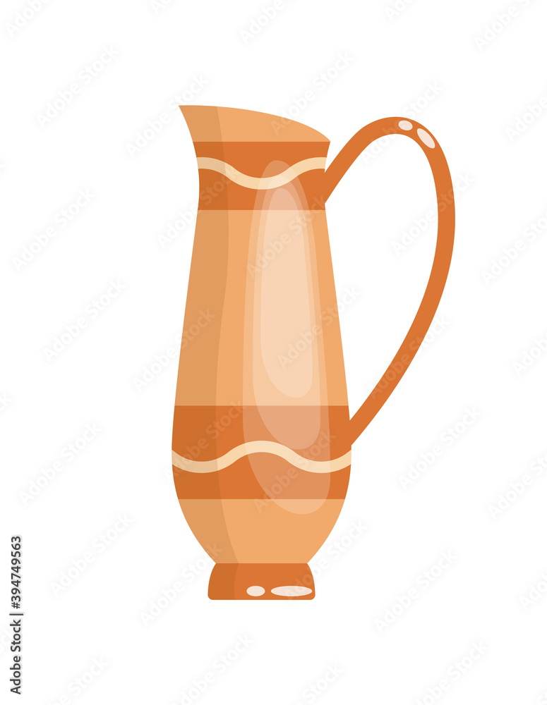 Greek vase in ancient style as template for Interior. Greece culture ...
