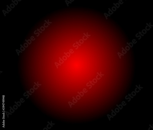 A circle red bright spot color gradation to dark.