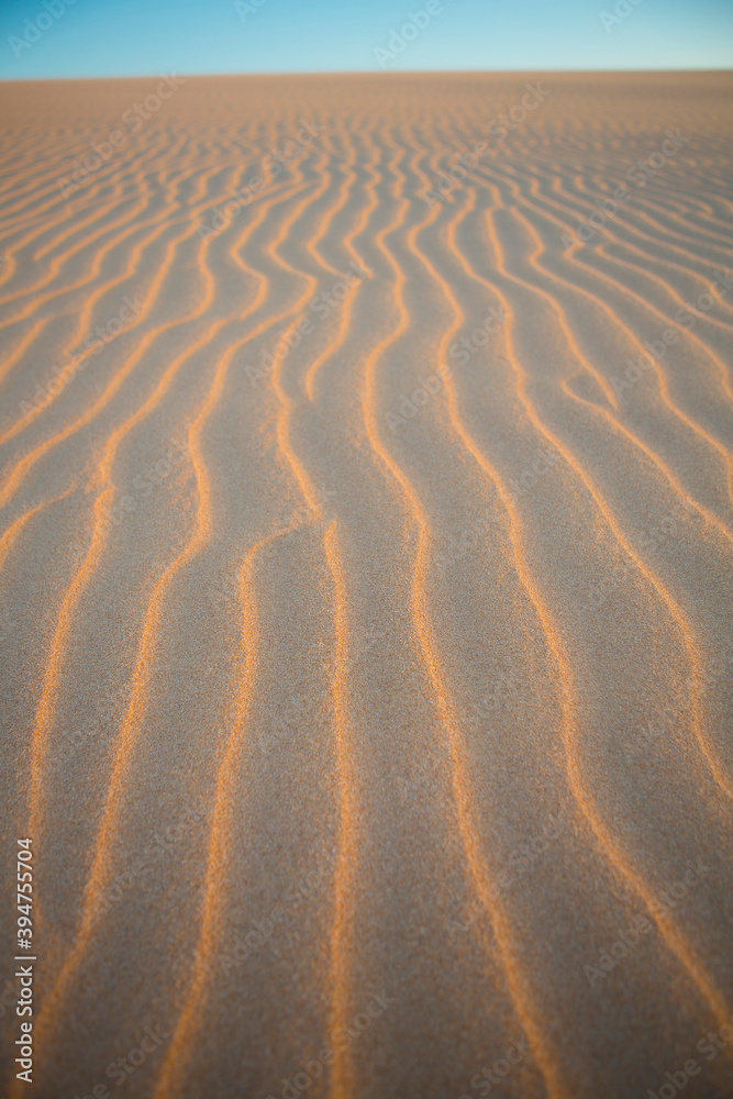 Fototapeta premium Sand wave texture in desert of Colombia