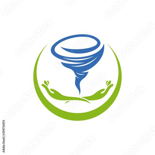 Care Tornado logo vector template, Creative Twister logo design concepts, icon symbol, Illustration