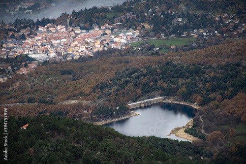 Panoramic of Cercedilla, Sierra de Guadarrama photo