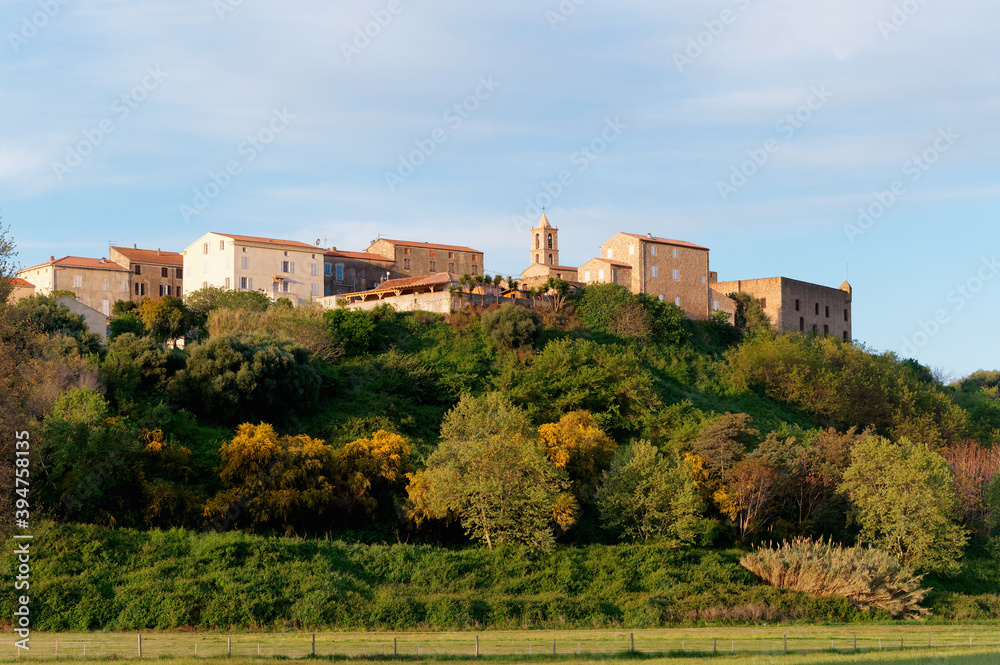 Old citadel of Aleria in the eastern plain of Corsica