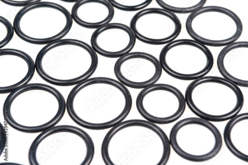 abstract background of sealing rings for detachable connection
