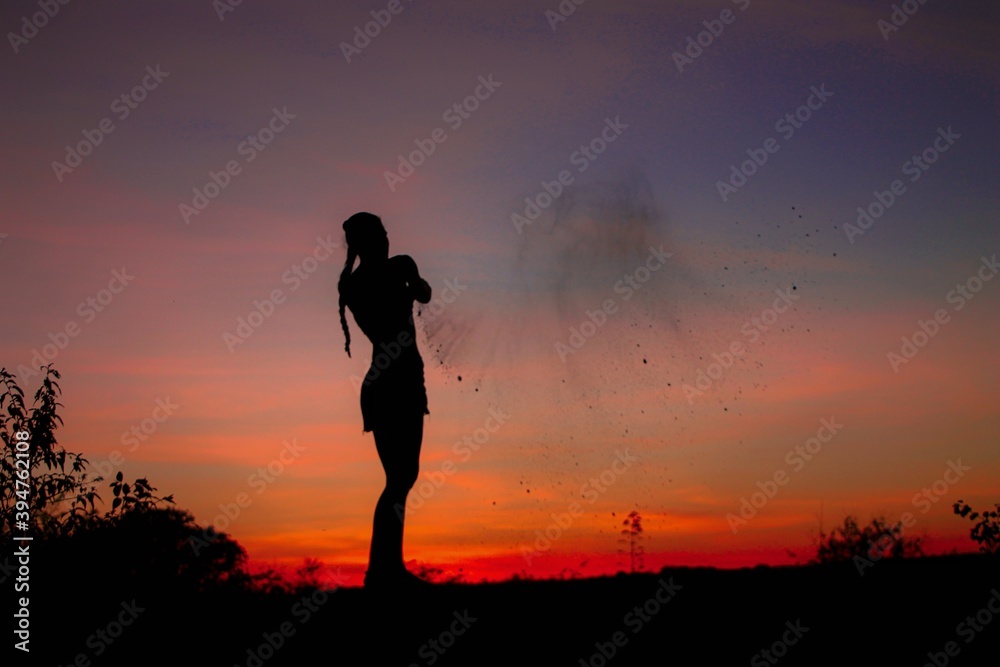 silhouette of a person