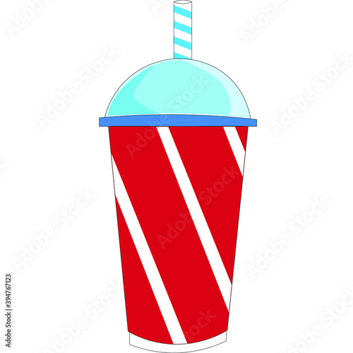 illustration of a cup of slushy