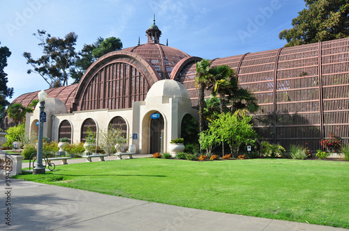 View of the Botanical Building in San Diego's Balboa Park.