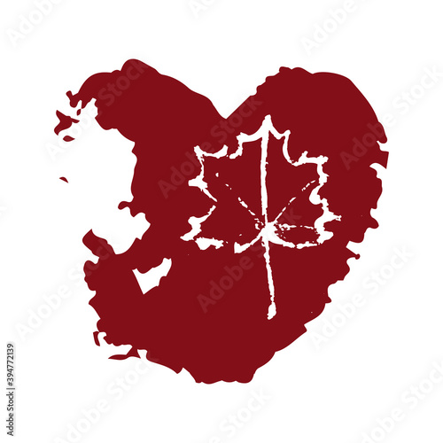 Hand drawing abstract elements of the autumn season. Warm colors and stylish compositions. Autumn mood, cozy autumn and minimal design. Vector illustration.