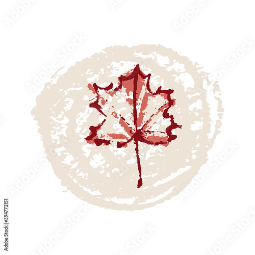 Hand drawing abstract elements of the autumn season. Warm colors and stylish compositions. Autumn mood, cozy autumn and minimal design. Vector illustration.