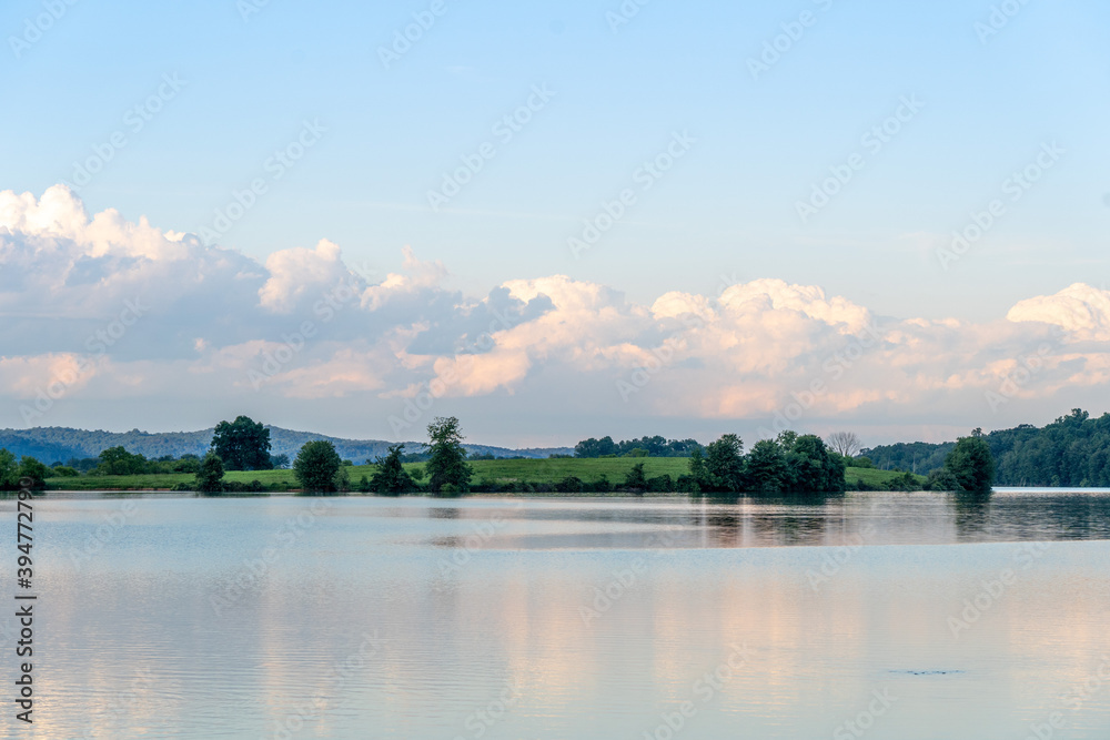 Wilderness Lake View in the Evening Light