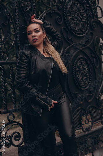 portrait of a woman on the street 