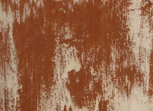 Texture of paint on a metal door