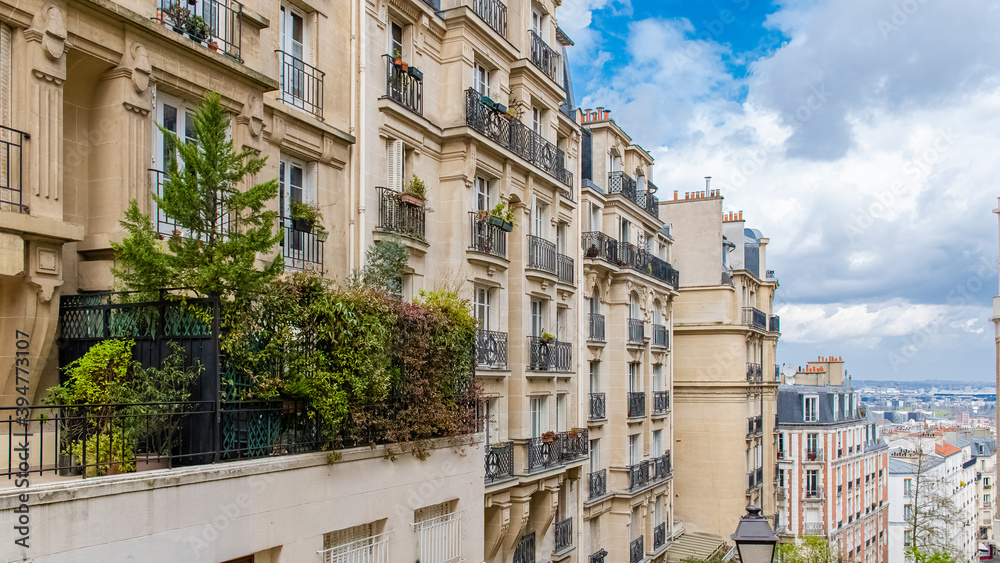 Paris, typical facades
