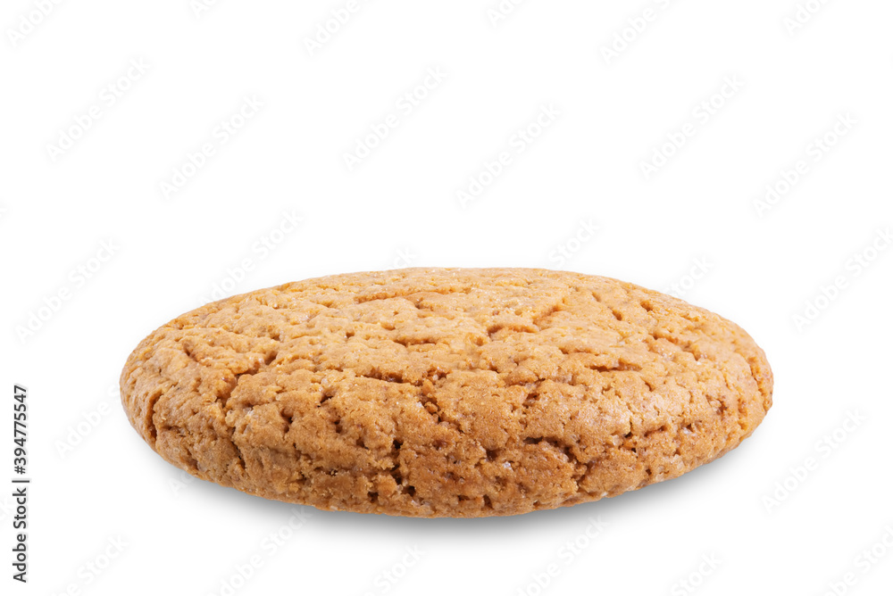 Fresh sweet healthy oatmeal cookies on a white isolated background Fresh sweet healthy oatmeal cookies on a white isolated background