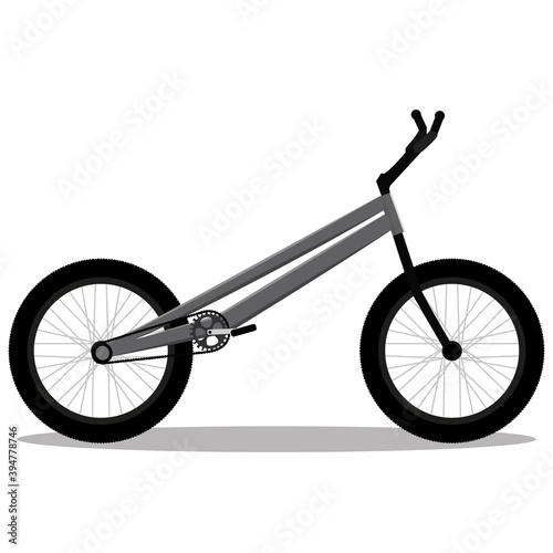 Isolated urban bike in white background icon- Vector