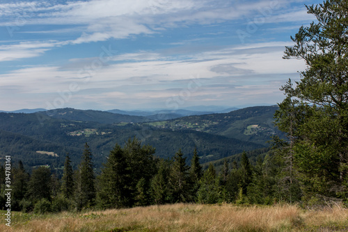 Mountain landscape of the Beskid Zywiecki