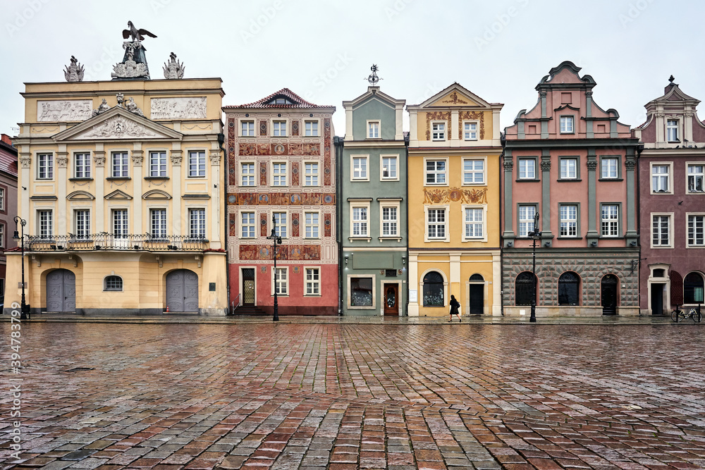 facades of historic tenements on the Old Market Square facades of historic tenements on the Old Market Square