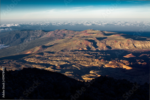Mountain landscape of Atlantic island. Beautiful view from volcano Teide, Tenerife, Canary Islands, Spain © Przemysław Głowik