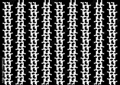 Abstract black and white wallpaper pattern made of alphabet lettering r  © aRzk