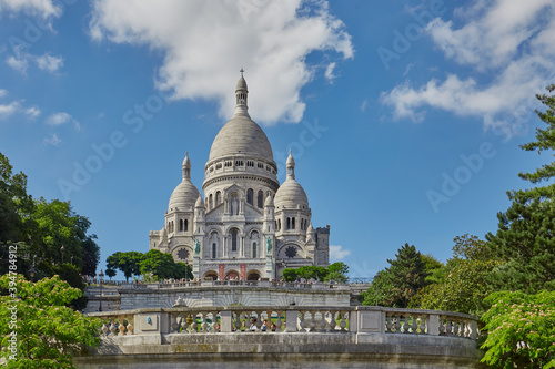 Front view of the Sacré Cœur Basilica in Paris. © MiguelAngel
