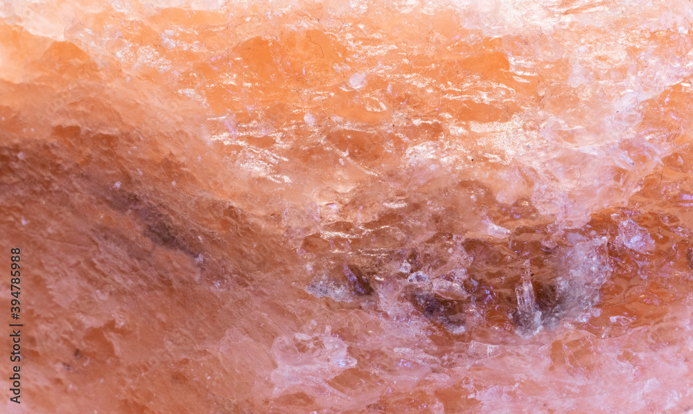 Fototapeta premium pink, textured salt stone from the mine