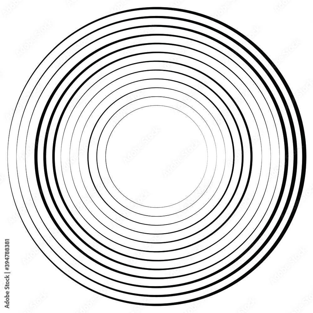 Lines in Circle Form . Spiral Vector Illustration .Technology round Logo . Design element . Abstract Geometric shape . Striped border frame Lines in Circle Form . Spiral Vector Illustration .Technology round Logo . Design element . Abstract Geometric shape . Striped border frame