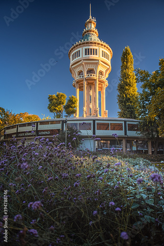 Old water reservoir tower in Budapest, Hungary  photo