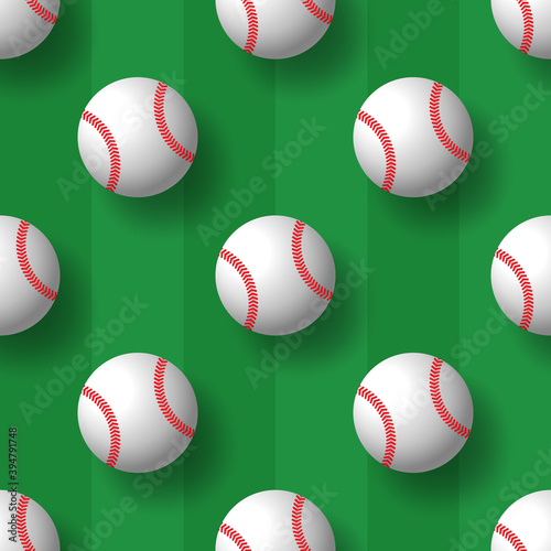 baseball Seamless pattern tennis ball vector tile background wallpaper scarf isolated graphic
