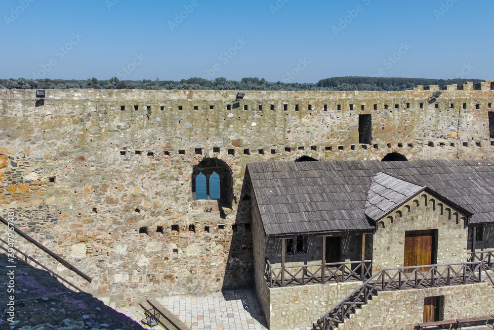 Obraz premium Ruins of Smederevo Fortress in town of Smederevo, Serbia