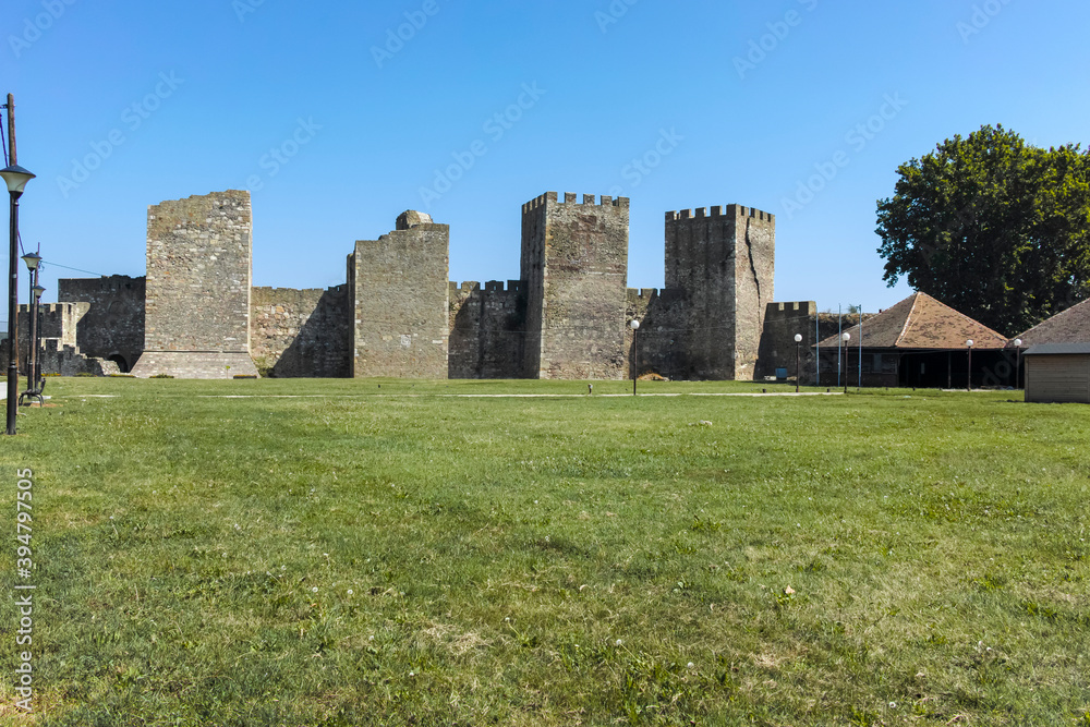 Ruins of Smederevo Fortress in town of Smederevo, Serbia