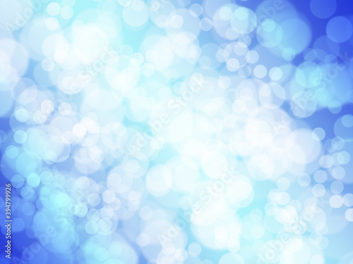 Festive Christmas winter abstract background with bokeh lights.