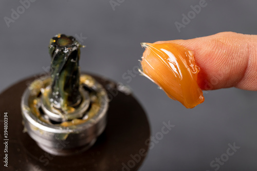 Εκτύπωση καμβά Grease lubrication of the bearing and the pin of the electric rotor
