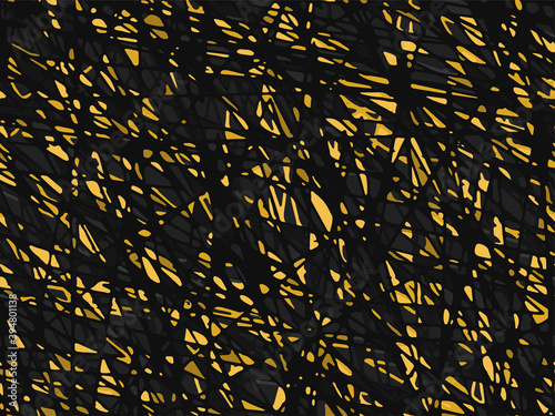 Seamless hand drawn stripes fortuna gold pattern background